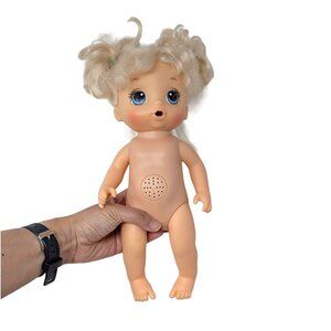 2016 Baby Alive Snacking Noodles Talking Baby Blonde Doll - TESTED and WORKS!